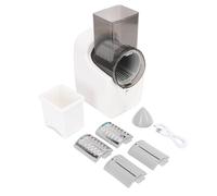 NOENNULL Rallador Eléctrico de Verduras, Trituradora de Zanahorias y Queso, Cortador Automático Recargable, Máquina para Hacer Ensaladas de Cocina, Ingredientes para Picar Rápido para