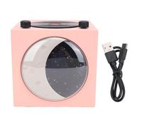 NOENNULL Reproductor de Música Inalámbrica Vintage, Altavoz Vintage 360 ° Stereo HiFi Sonido, Forma de Disco en el Altavoz Inalámbrico Portátil con Tecnología 5.0 y Luz de Media Luna