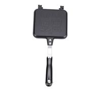 NOENNULL Sandwichera de Aleación de Aluminio Patrón de Conejo de Doble Cara Estufa Antiadherente Panini Press Pan Toastie Maker Sartén Cuadrada para Parrilla con Asa para Cocinas Caseras