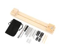 NOENNULL Set de Aguja de Acero Marco de Tejido de Madera - Kit de Fabricación de Brazalete de Paracord para Artesanía de Bricolaje, Pulseras de Supervivencia y Proyectos de Macrame