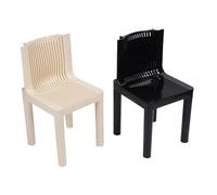NOENNULL Silla de Comedor de Plástico Silla de Comedor PP Beige y Sillas de Comedor Negras Minimalismo Silla Lateral de Comedor de Estilo Nórdico Moderno para café Casero
