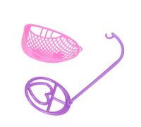 NOENNULL Silla Oscilante para Casa de Muñecas, Muebles en Miniatura, Exquisito Mini Asiento Colgante para Reuniones de Niños e Interacción Entre e Hijos, Material ABS