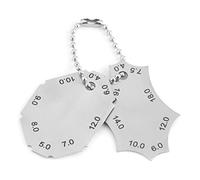 NOENNULL Soldadura de Filete, Junta en T, Costura de Soldadura, Profundidad, Longitud de Pierna, Calibre, Regla, Calibre de Dos Piezas