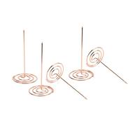 NOENNULL Soporte para Recibos, Husillo de Cheques Extraíble Anticorrosión para Cocina de Oficina, 5 Piezas para Cocina Escolar (Oro rosa)