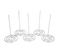 NOENNULL Soporte para Recibos, Husillo de Cheques Extraíble Anticorrosión para Cocina de Oficina, 5 Piezas para Cocina Escolar (Plata)