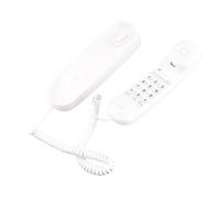 NOENNULL Teléfono con Cable Teclas Iluminadas Funcionales Teléfono Montable en la Pared para Oficina en Casa Blanco