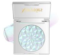 Noerrors Paleta de sombras de ojos holográfica camaleón, verde y morado brillante, color duocromo metálico Shimmer Eye Brightener, color cambiante brillante