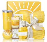 Noerrors Regalos de cumpleaños para mujeres, canastas de regalo de sol para tu mejor amiga, recuperate pronto, regalos únicos de cumpleaños de spa, caja de animación con manta para su hermana, amistad