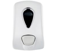 Nofer 03036.W Dosificador Jabón 1L, Colección Classic, ABS Blanco, 1 Litro