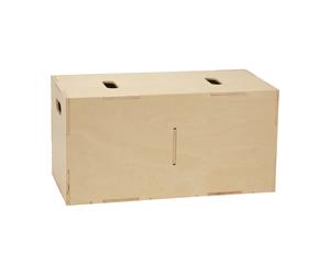 Nofred Caja de almacenamiento Cube Long Abedul