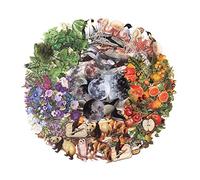 NOGAMOGA PET Pegatinas Decorativas Transparentes, 240 Piezas, Autoadhesivas, Impermeables, Vintage Flora y Fauna Pegatinas Scrapbook Sticker Ideal para Álbum de Fotos Tarjeta Manualidades