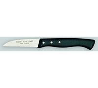 Nogent 3 Etoiles 02101B - Cuchillo con Hoja de Acero Inoxidable (6,5 cm) y Mango de Polipropileno, Color: Negro