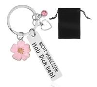 Nogeqi Ich Liebe Dich Schlüsselanhänger mit Herz Beste Freundin Geschenke zum 18 Geburtstag Mädchen Mutmacher Geschenk Gute Besserung Geschenke Frauen Mama Schwester Freundin Kollelegin