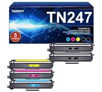 NOGIVY TN-243CMYK TN247 Tóner Compatible para Brother TN243CMYK TN-247 para Toner Brother MFC L3750CDW DCP-L3550CDW MFC-L3750CDW HL-L3210CW MFC-L3770CDW (2 Negro, Cian, Amarillo, Magenta, 5 Unidades)