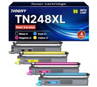 NOGIVY TN248XL TN-248XL con Chip Compatible con TN248 TN 248 XL para Brother MFC-L3760CDW Toner MFC-L3740CDW MFC-L3740CDWE DCP-L3560CDW DCP-L3520CDW HL-L3220CWE MFC-L8390CDW HLW HL-L3220CWE