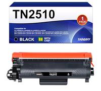 NOGIVY TN2510 TN-2510 Tóner con Chip Compatible con Brother TN2510XL TN 2510 TN-2510 TN-2510 para Brother MFC-L2860DWE MFC-L2835DW MFC-L2827DW HL-L2400DWE MFC-L2800DW HL-L2447DW (Negro, 1 Unidad)