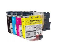 NOGROEZ Cartucho de Tinta for B-Rother LC531 LC531XL DCP-J1260W J1310DW J1360DW(1Set LC531XL)