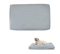 Nogsay Fundas para Camas de Perros, Funda de Repuesto para Cama de Perros, Impermeable, Lavable, extraíble, colchón para Perros, Funda para cojín para Perros con Cremalleras, Solo (Gris) (M)