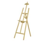 NOGUI Caballete Pintura Plegable | Atril para Pintar de Madera de Pino 150 cm | Altura e Inclinación Regulable | Ideal para Exposiciones Niños y Adultos | Ligero y fácil de plegar