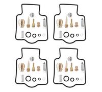 NOHEEU Accesorios para Juntas Kit De Reparación De Carburador De Motocicleta De 4 Piezas De Repuesto para K&awasaki ZXR400 1991-1999 ZXR 400