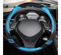 NOHEEU Fácil de Instalar y Limpiar Protector Interior De Volante De Coche Deportivo De Cuero Y Fibra De Carbono para Toyota C-HR CHR 2017-2021 2022 Accesorios para Automóviles(BLU)