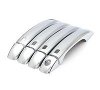 NOHEEU Pegatina Embellecedora Para Coche, Accesorios De Estilo Para Audi A4 B8 2009-2016, Cubierta Manija Puerta Cromada Negra Brillante(5)