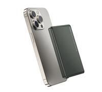 NOHON Batería Externa Magnético Powerbank: 5000mAh 8MM Slim Power Bank Inalambrico Cargador Portátil con USB-C Carga Rápida 20W PD Compatible con iPhone 17/16/15/14/13/12 Mini/Pro/Pro MAX(Gris Negro)