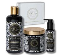 NOïA Hair - Set Trio Professionnel RITUAL - Champú 500 ml + máscara 500 ml + sérum 100 ml - Nutrición y brillo - Cuidado suave - Cabello seco o indisciplinado