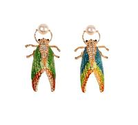 NOIAFZY - 2 broches adorables de cigarra - Diseño peculiar de insectos, accesorio unisex para cárdigan y abrigo