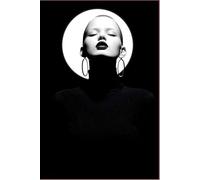 Noir Aesthetic Moon Goddess Journal: Minimalist High Contrast Notebook for Writing, 110 Lined Pages, 6x9 inch, Dark Academia Style Stationery: ... Notebook for Creative Writing and Daily Notes