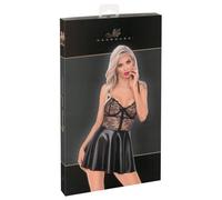 Noir - Vestido brillante con encaje (negro) - M