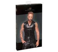 Noir Camisa para hombre Black L