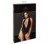 Noir Handmade Body De Powerwetlook Con Powernet Top Y Desmontable Cadena Perlas