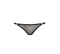 Noir Handmade - F119 wetlook Panty Inviting Negro de tul negro negro large