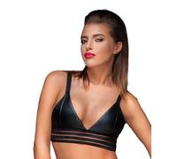 Noir Handmade - Sujetador Wetlook Ajustado Transparente Negro - S-3XL