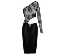 Noir Orgia Vestido para mujer Black L