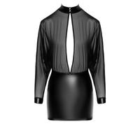 Noir Orgia Vestido para mujer Black L