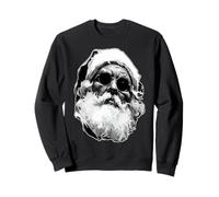 Noir Santa Claus en Gafas de Sol Navidad Pinceladas Arte Sudadera