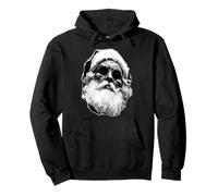 Noir Santa Claus en Gafas de Sol Navidad Pinceladas Arte Sudadera con Capucha