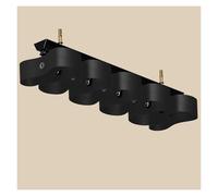 NOIRDA Carril De Cortina De Techo En Forma De S para Privacidad Y Divisores De Ambientes, Riel Ultrafino para Sistema De Rieles Transversales Ondulados(Negro,240cm/7.8ft(2 * 120cm))