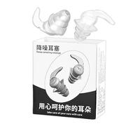 Noise Canceling Ear Plugs - 3-Layer Silicone Sleeping Earplugs | Comfortable Side Sleeper Ear Protection, Reusable & Waterproof for Travel Home and Dorm with Storage Case