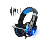 Noise-Canceling Gaming Headset - AUDBURN - Blue - Compatible with PS4-PS5-Xbox One-PC-Mac-Nintendo - Stereo - Wired