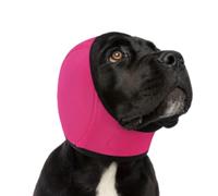 Noise Cancelling Ear Wrap, Dog No Shake Ear Muffs Noise Protection Firework Thunder Vacuum, Adjustable Calming Dog Ear Protection, Soft Breathable for Grooming, for Grooming Bathing & Swimming (4,M)