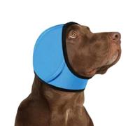 Noise Cancelling Ear Wrap, Dog No Shake Ear Muffs Noise Protection Firework Thunder Vacuum, Adjustable Calming Dog Ear Protection, Soft Breathable for Grooming, for Grooming Bathing & Swimming (1,L)