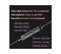 Noise Cancelling Headphones Wired Bluetooth Headphones Over Ear Headset with Mic, Earpad for Travel, Work