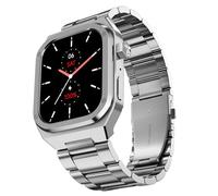 Noise ColorFit Chrome AMOLED de 1.85 pulgadas, carcasa de metal, batería de 10 días, pantalla de alta resolución de 390 x 450, 600 NITS, más de 100 modos deportivos para hombres (plateado élite)