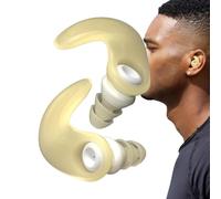 Noise Reduction Ear Plugs, Silicone Waterproof Earplugs, Noise Isolating Hearing Protection, Student Study Hear Plugs, Oval Design 1.02x0.62x1.05 inches for Work, Travel, Sleep