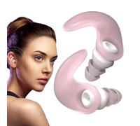 Noise Reduction Ear Plugs, Silicone Waterproof Noise Isolating Earplugs, 2.58x1.57x2.67cm Hearing Protection Earbuds, Student Study Plugs, Oval Designed for Work, Travel