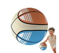 Noiseless Basketball - 21x21cm High Bounce Ball, PU Foam and Cloth, Shock Absorption Sponge Toy with Safe Bounce | Quiet Indoor Basketball for Apartment Bedroom Tile Floor Home Teens Adults School