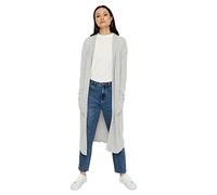 Noisy may Nmcity L/S Long Cardigan Noos, Gris Claro, XS para Mujer